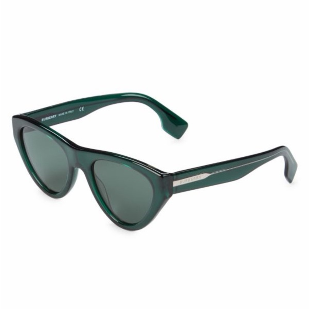 Burberry Dark Green Cat-Eye Sunglasses